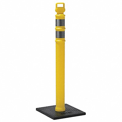 GRAINGER 03747YRBC G9281 Delineator Post w/Base 45 in H 4 in