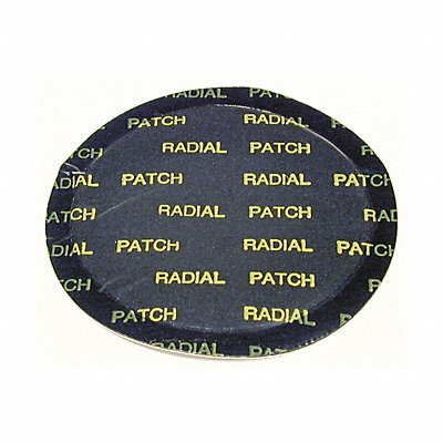 TRU-FLATE 14140 Lg Rnd Radial Tyre Patch 4-1/8 In L PK10