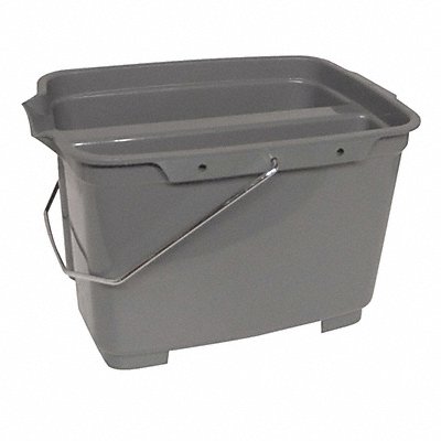 GRAINGER 1ELK4 Bucket Grey 4 3/4 gal
