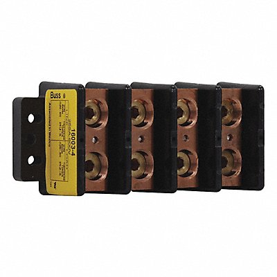 BUSSMANN 160034 Power Distribution Block Al/Cu 600V AC/DC
