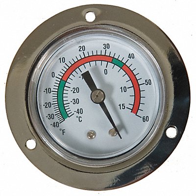 GRAINGER 1EPE9 Analog Panel Mount Thermometer -40 to 60F