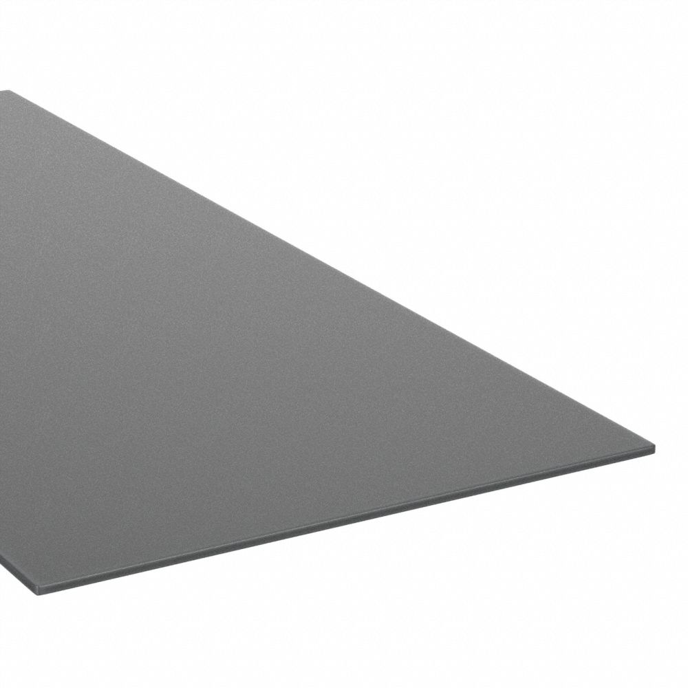 GRAINGER PSCACC487 Plastic Sheet Acrylc 12 x12 0.125 T Black Opaque