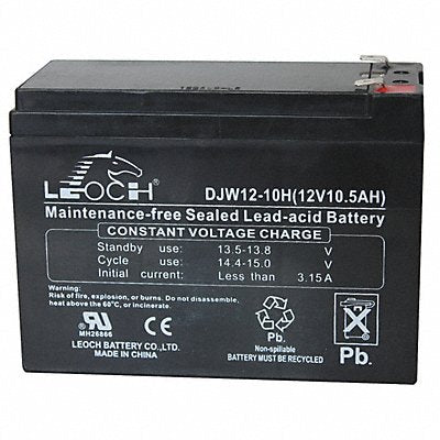 EDWARDS SIGNALING 12V10A Fire Alarm Battery 10 Amps
