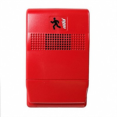 EDWARDS SIGNALING EG1RC Chime Red H 27/32 x 4 1/2 In
