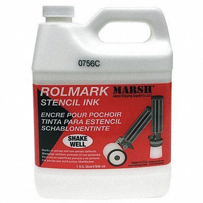 MARSH 20923 Stencil Ink Jug White 1 qt.