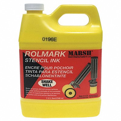MARSH 20926 Stencil Ink Jug Yellow 1 qt.