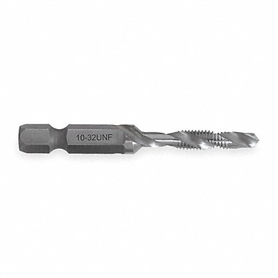 GREENLEE DTAP1032 Drill/Tap/Countersink Bit 10-32x2 1/4 L