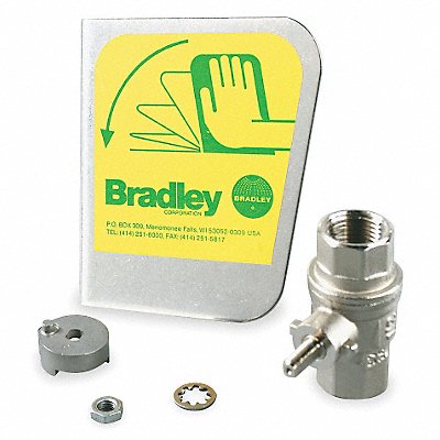 BRADLEY S30070 Stainless Handle with Ball Valve