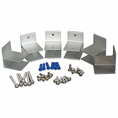 ASI GLOBAL PARTITIONS 408445010 Panel Bracket Aluminum Brushed