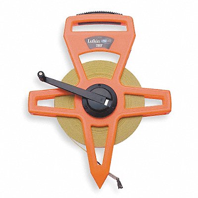 CRESCENT LUFKIN PS1808N Tape Measure 1/2 Inx200 ft Orange/Black