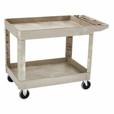 RUBBERMAID COMMERCIAL PRODUCTS FG452089BEIG Utility Cart 500 lb Load Cap.