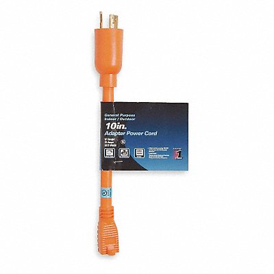 POWER FIRST 1FD77 Locking Cord Adapter 15A L5-20 5-15