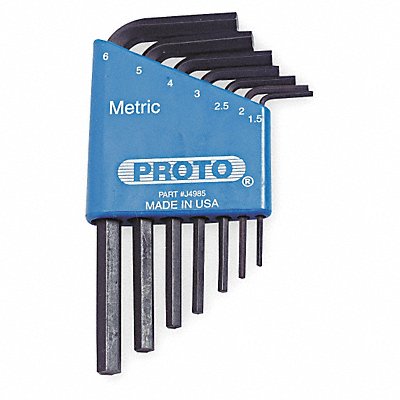 PROTO J4985 Hex Key Set L 1 23/32 in to 3 15/32 in