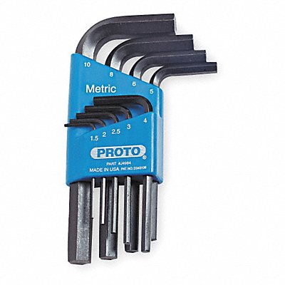 PROTO J4984 Hex Key Set L 1 23/32 in to 4 5/16 in