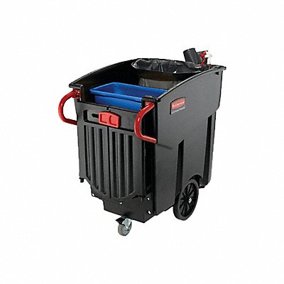 RUBBERMAID COMMERCIAL PRODUCTS FG9W7300BLA Janitor Cart 43 in H 400 lb Cap.
