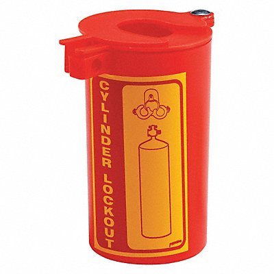 BRADY LM023E Gas Cylinder Lockout 6 L x 3-1/2 In