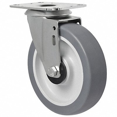 GRAINGER 1G192 Standard Plate Castor Swivel 195 lb.
