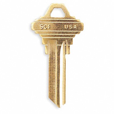 KABA ILCO SC1BR Key Blank Brass Type 1145 PK50