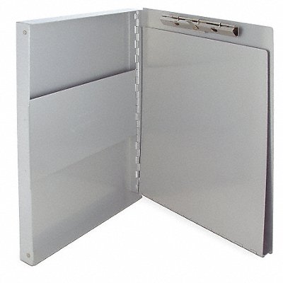 GRAINGER 10517 Storage Clipboard Letter Sz Metal Silver