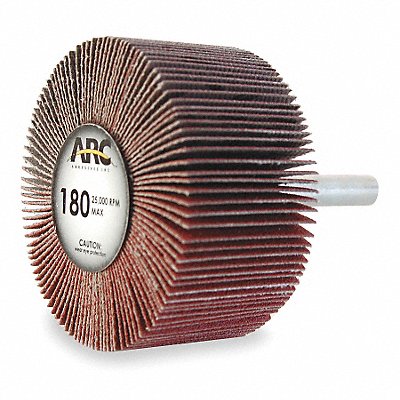 ARC ABRASIVES 11291 Flap Wheel 2 in Dia 1 in W 180 Grit