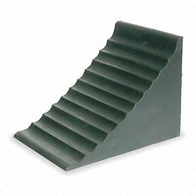GRAINGER 1GUL2 Wheel Chock 7 1/4 In W x 9 3/8 InH Black