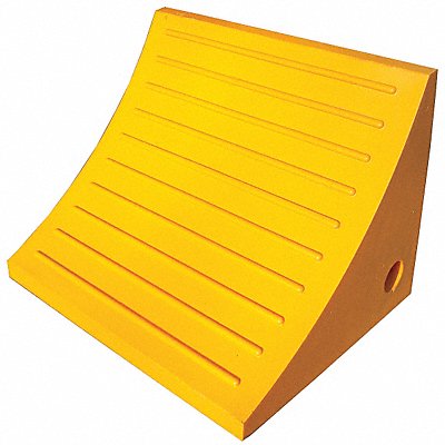GRAINGER 1GUL5 Wheel Chock 15 In W x 11 In H Yellow