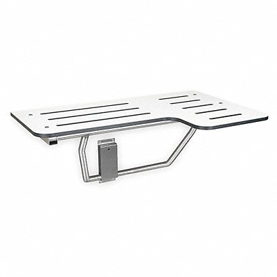BRADLEY 9569000000 Wall Mounted Shower Seat 34 1/2in Seat W