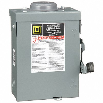 SQUARE D D221NRB Safety Switch Fusible 30 A Steel