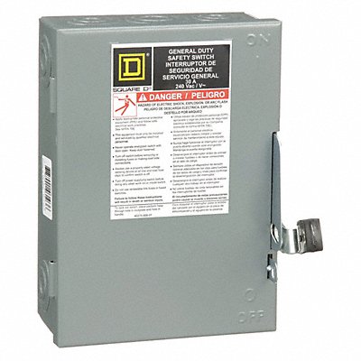 SQUARE D D321N Safety Switch Fusible 30 A Steel
