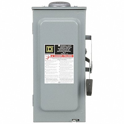 SQUARE D D322NRB Safety Switch Fusible 60 A Steel