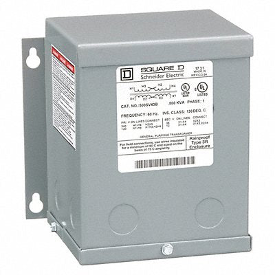SQUARE D 500SV43B Transformer 120/240VAC 12/24VAC 500VA