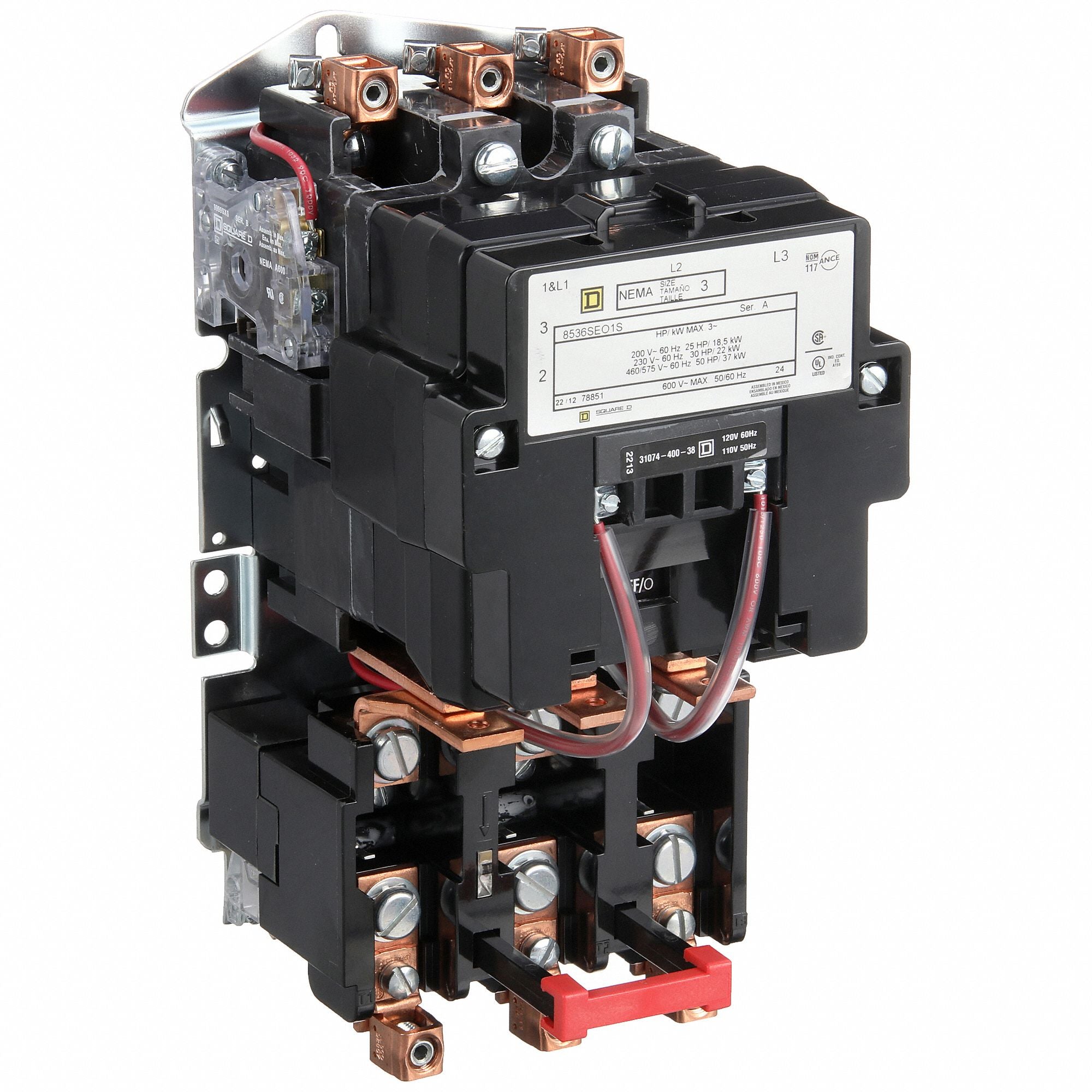 SQUARE D 8536SEO1V02S MagneticMotorStarter Thermal 110/120VAC