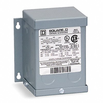 SQUARE D 1S6FIS Isolation Transformer 120VAC 240VAC