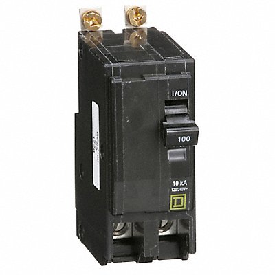 SQUARE D QOB2100 Circuit Breaker 100A Bolt On 120/240V 2P