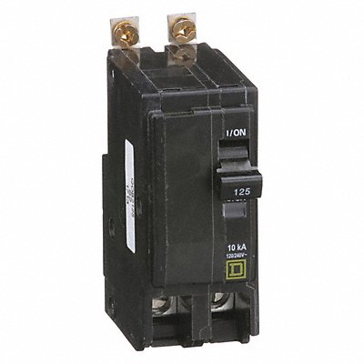 SQUARE D QOB2125 Circuit Breaker 125A Bolt On 120/240V 2P
