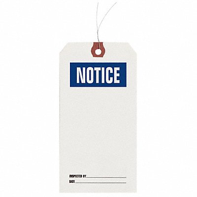 GRAINGER 1HAB7 Inspection Tag Paper Notice PK1000