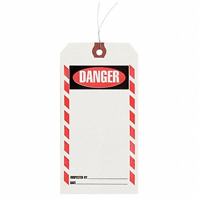 GRAINGER 1HAB8 Inspection Tag Paper Danger PK1000