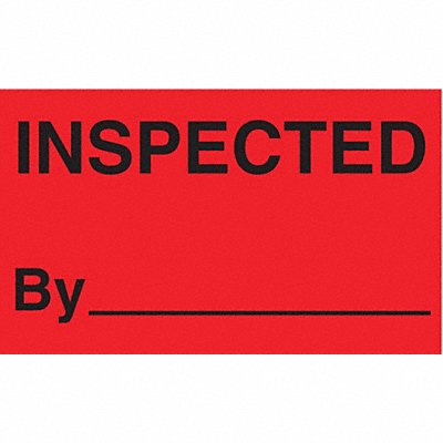 TAPECASE 16U802 Instructional Label Inspection PK500
