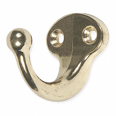 GRAINGER 1HGL7 Single Point Single Point Hook Brass