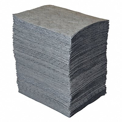 BRADY SPC ABSORBENTS GP500 Absorbent Pad Universal Grey PK100