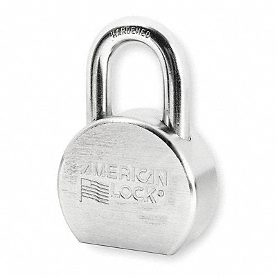 AMERICAN LOCK A700N Keyed Padlock 15/16 in Round Silver