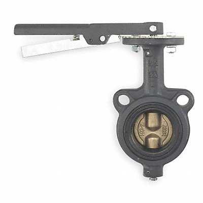 MILWAUKEE VALVE MW222V4 Butterfly Valve Wafer 4 In Viton Liner