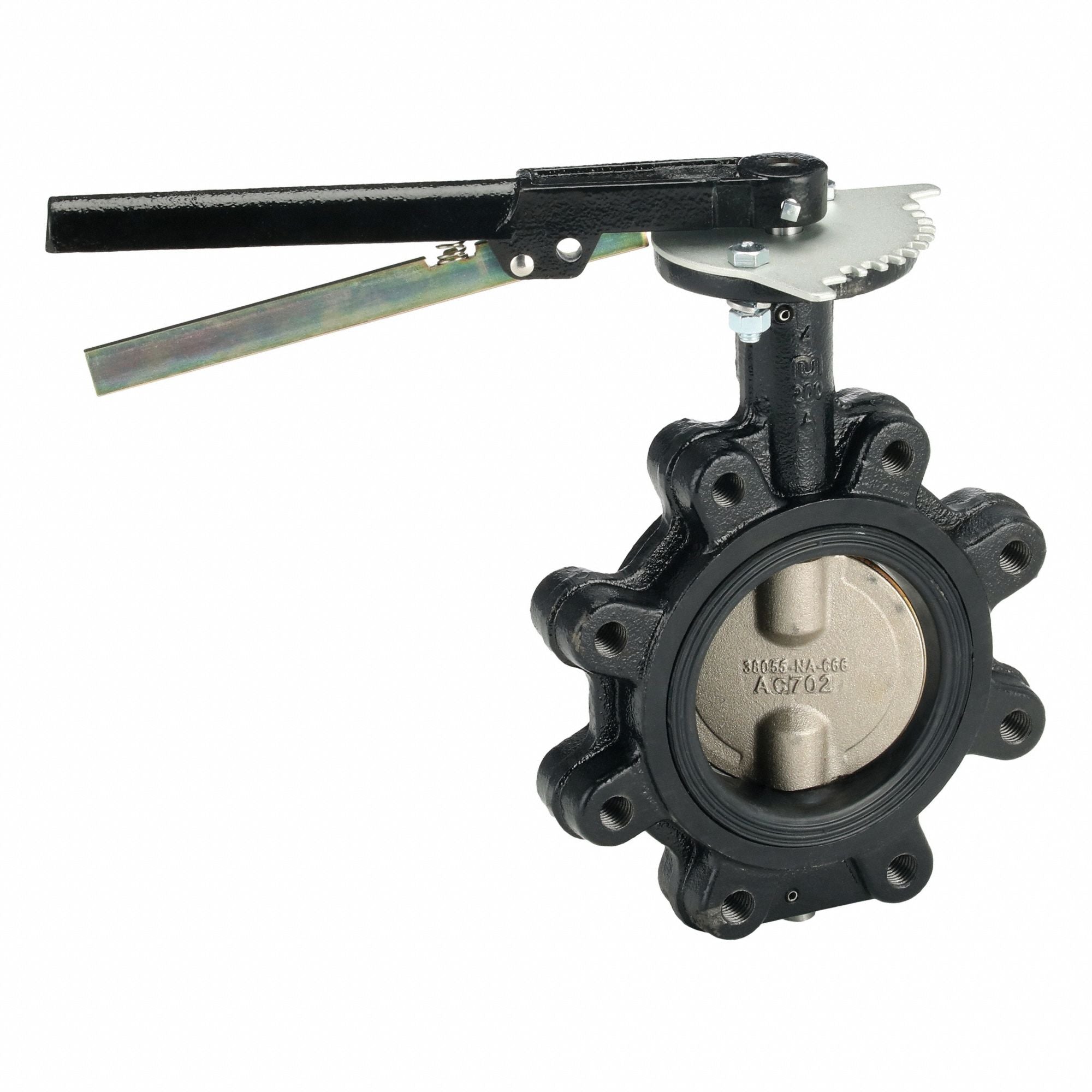 MILWAUKEE VALVE ML222B4 Butterfly Valve Lug 4 In CI Buna Liner
