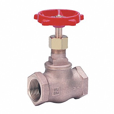 MILWAUKEE VALVE 50238 Globe Valve 3/8 Bronze FNPT 200 psi