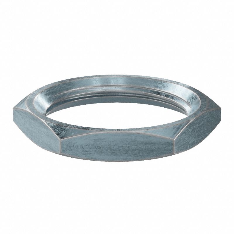 GRAINGER Z0192 Panel Nut Hex Steel 3/4x1/8in 5/8 -27 2PK