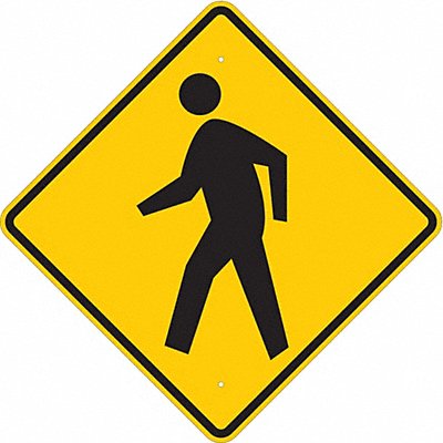 BRADY 94234 Traffic Sign 24 H 24 W Aluminum