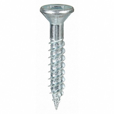 GRAINGER U251400160050 WOOD SCREW CSK82 SQ ST ZP #8x1/2L PK100