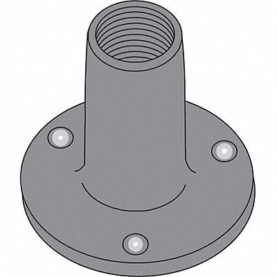 GRAINGER 1LAE1 Round Weld Nut Steel #10-24 3Proj 50PK