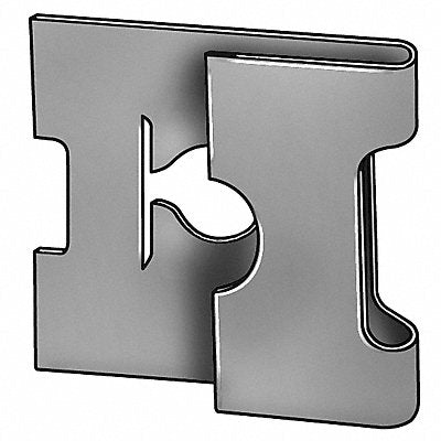GRAINGER 1LAV4 J Spring Nut Phosphate Steel #8-32 0.062x0.5in PK50