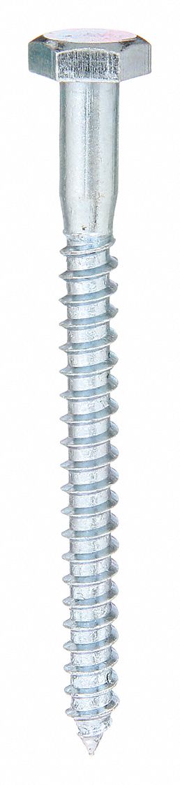 GRAINGER U082800310200 Hex Lag Screw Zinc 5/16x2 L PK100